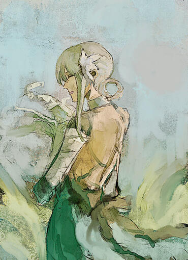 Fully rendered half-body with color: $80 USD